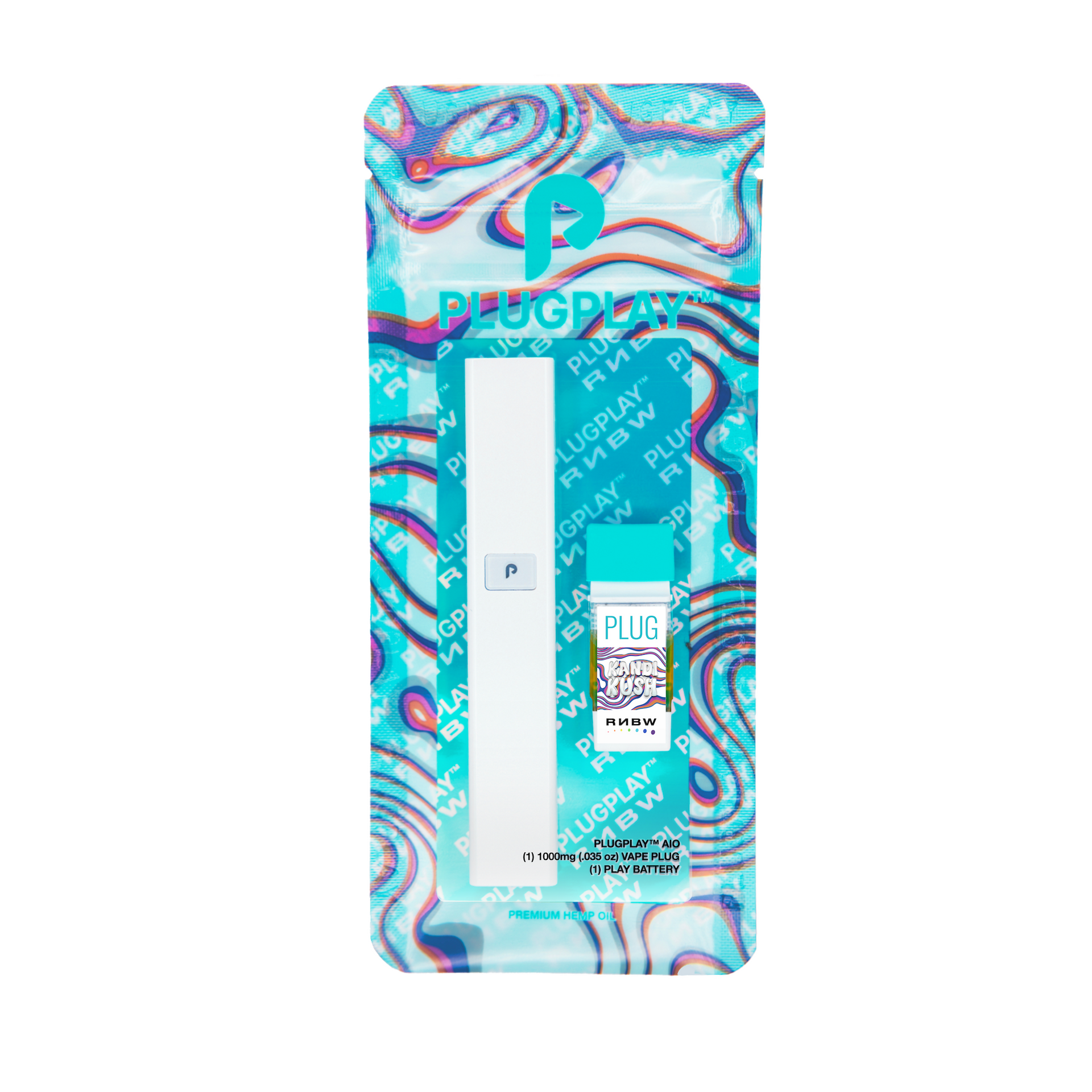 RNBW | PLUGPLAY KANDI KUSH AIO Vape (Hemp) RNBW | PLUGPLAY KANDI KUSH AIO Vape (Hemp)